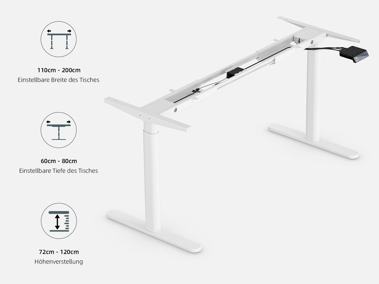 Maidesite EL2 Pro Art - Tischgestell Elektrisch Höhenverstellbar