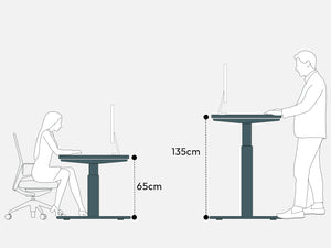 Maidesite T2 Pro Max - Tischgestell Elektrisch Höhenverstellbar