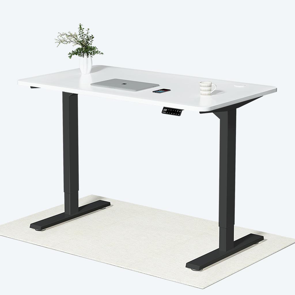 Schwarz+Weiß- Elektrisch Höhenverstellbarer Schreibtisch